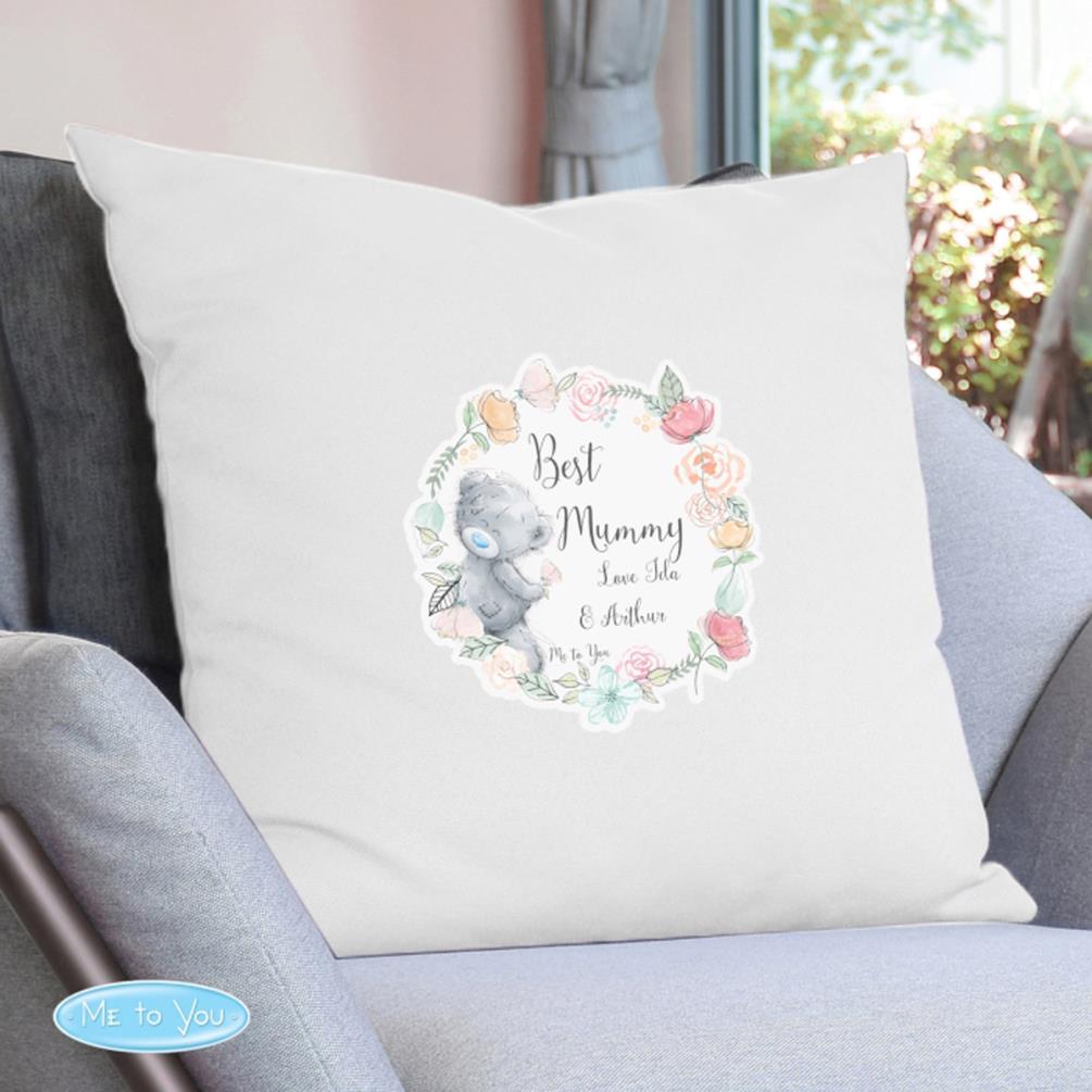 Personalised Me to You Floral Cream Cushion Cover Extra Image 1